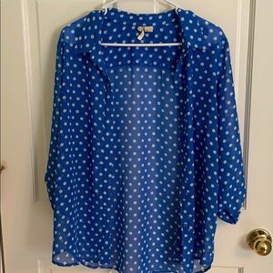 Sheer button up shirt